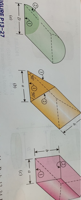 Solved 13–27 Determine the view factors F12 and F21 for the | Chegg.com