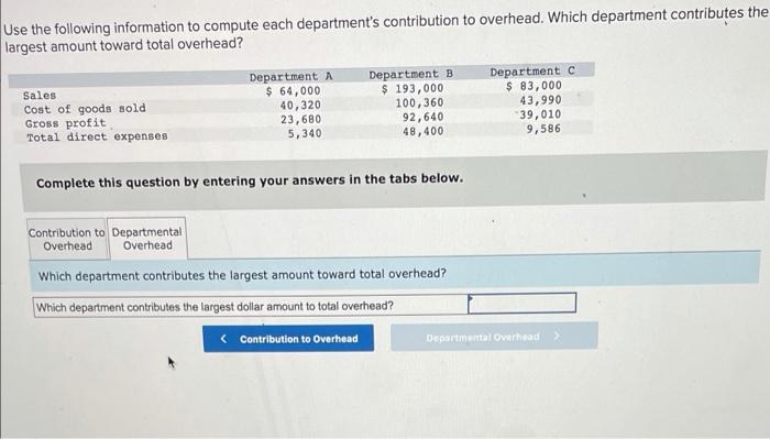 Solved Use The Following Information To Compute Each | Chegg.com