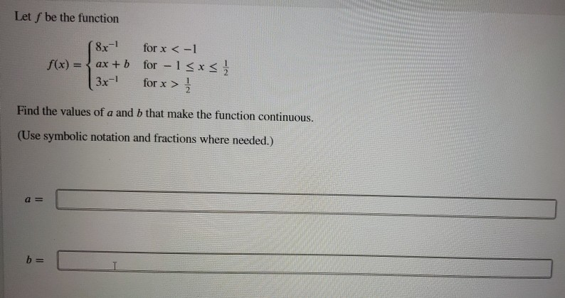 Solved Let S be the function f(x) = x² - c for x