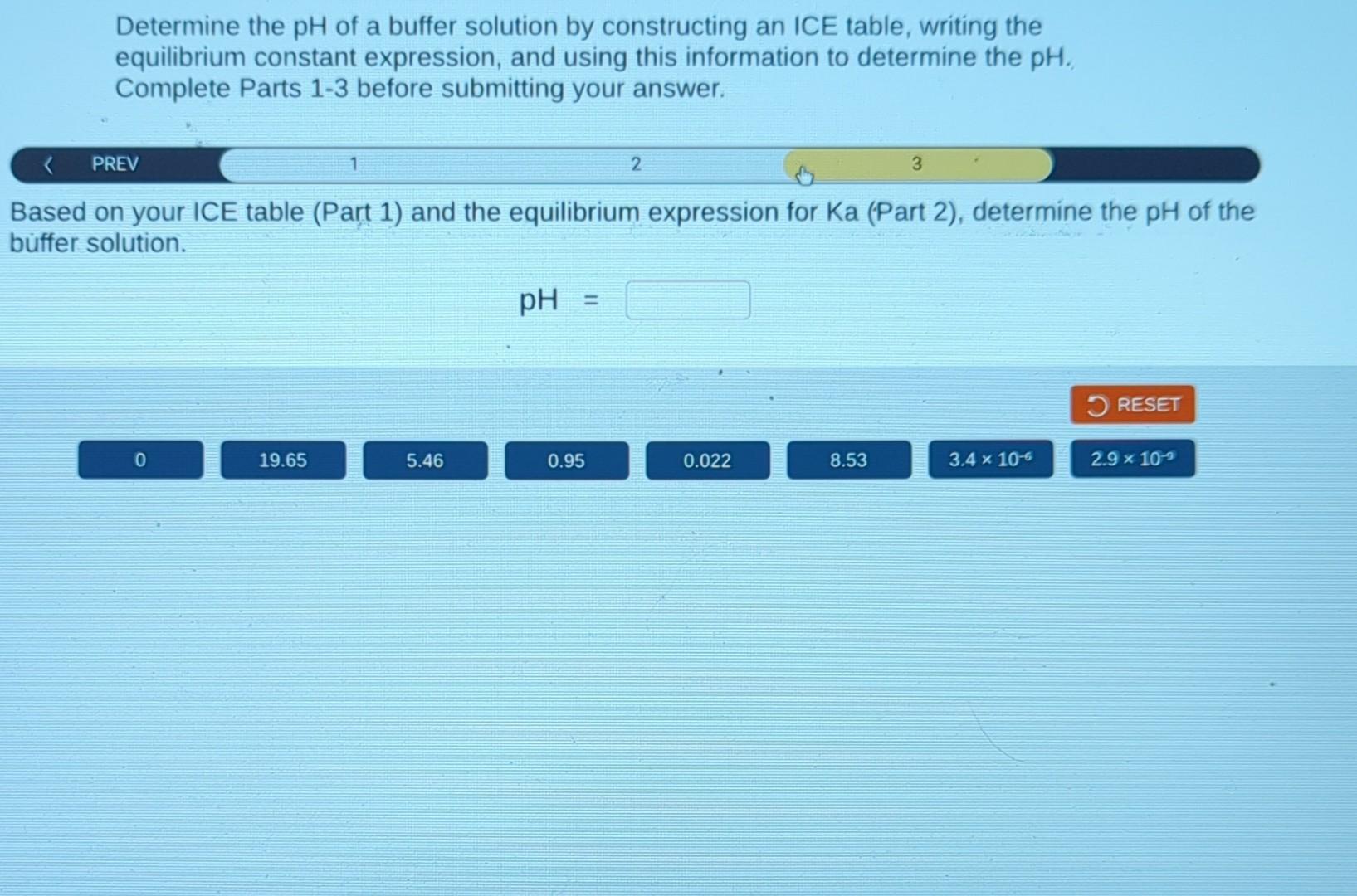 Solved Determine The PH Of A Buffer Solution By Constructing | Chegg.com