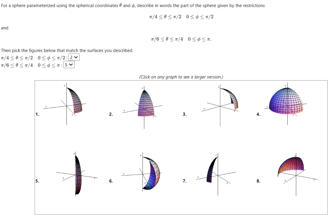 Solved For a sphere parameterized using the spherical | Chegg.com