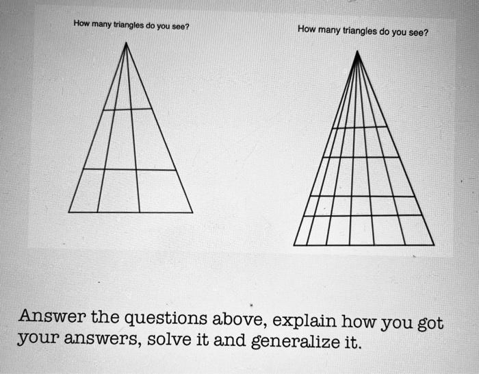 Solved How many triangles do you see? How many triangles do