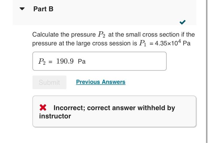 Solved Water (the density ρ=103 kg/m3 ) flows through a | Chegg.com