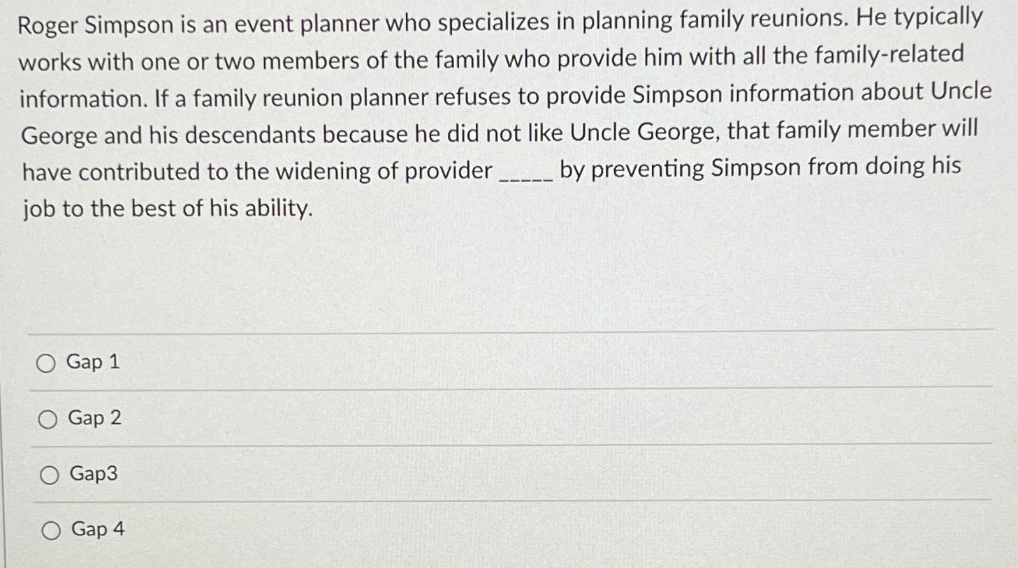 Solved Roger Simpson is an event planner who specializes in | Chegg.com