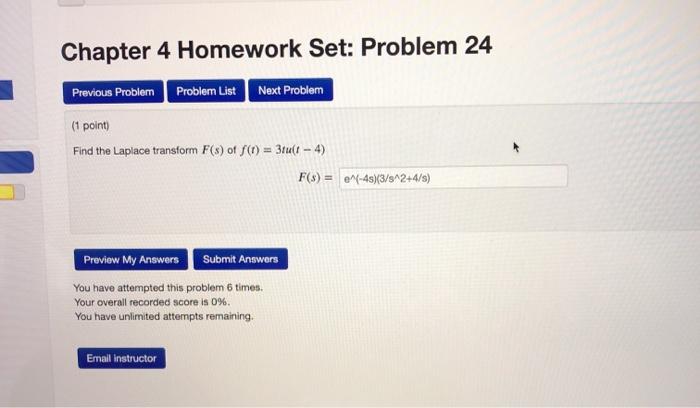 Solved Chapter 4 Homework Set: Problem 24 Previous Problem | Chegg.com