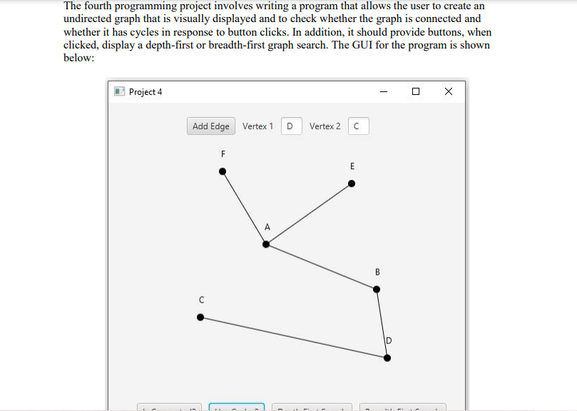 Solved The fourth programming project involves writing a | Chegg.com