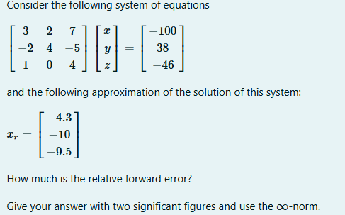 Solved Consider the following system of | Chegg.com