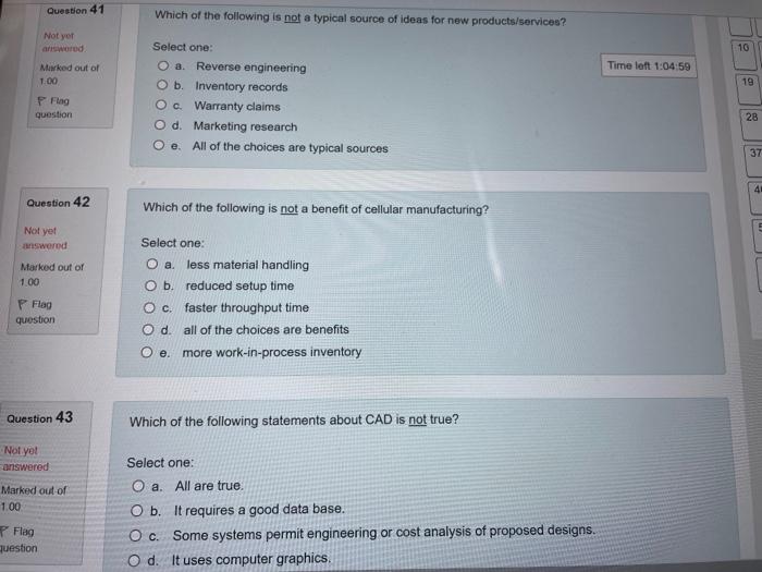 Solved Question 41 Which of the following is not a typical | Chegg.com