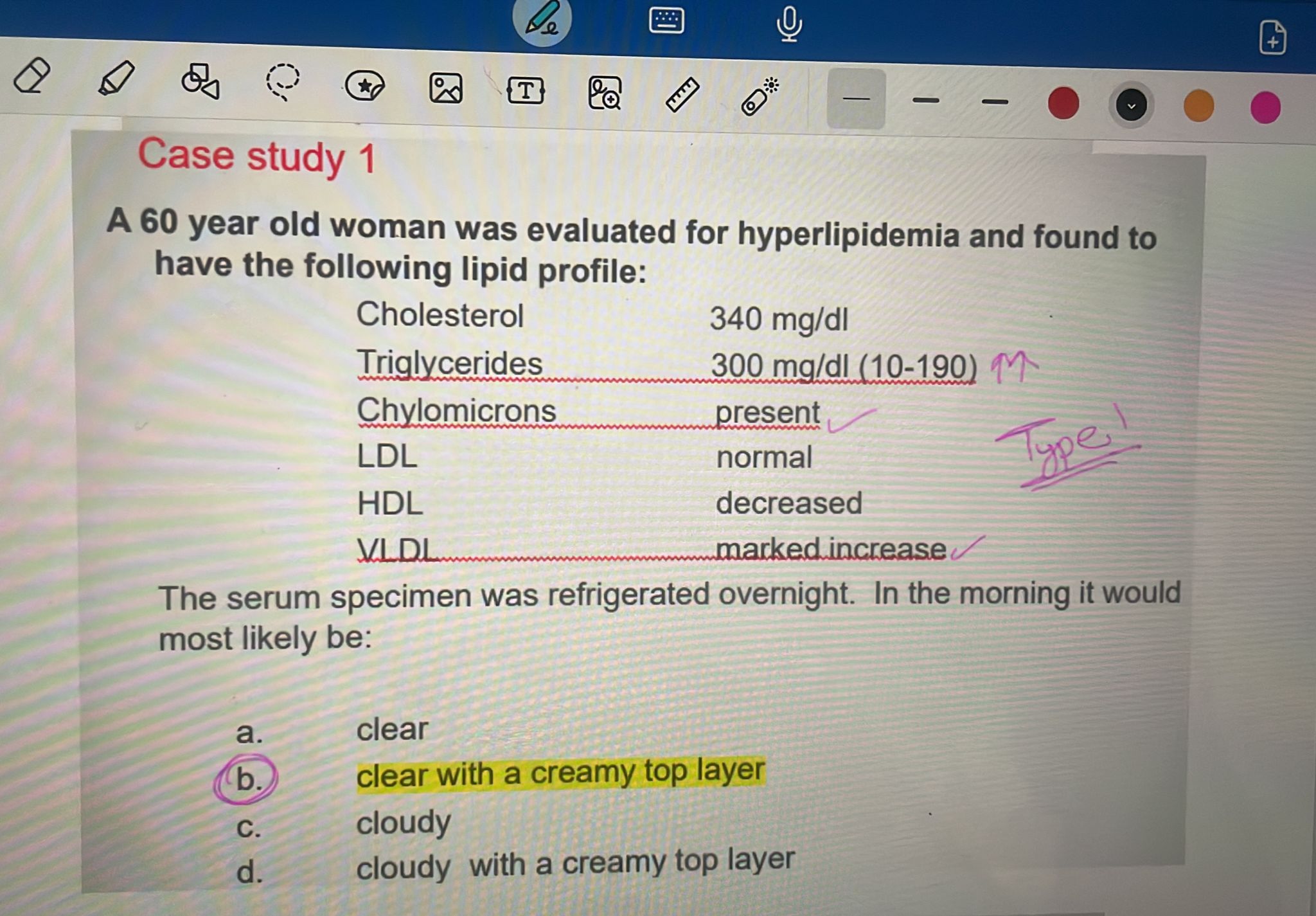 Solved Case study 1A 60 ﻿year old woman was evaluated for | Chegg.com