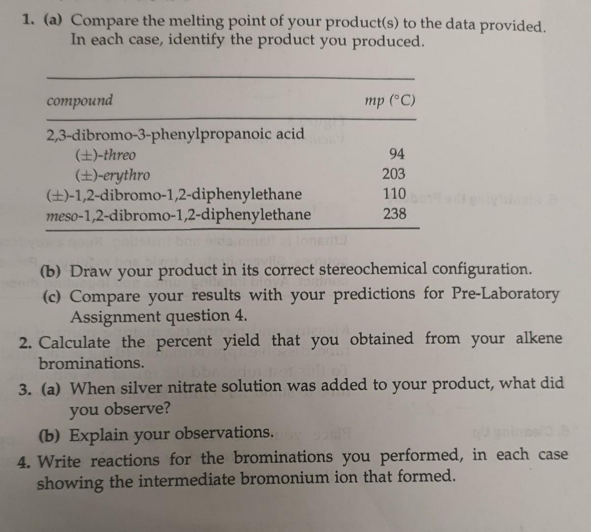 Solved Topic: Brominating Alkenes [Questions] Additional | Chegg.com