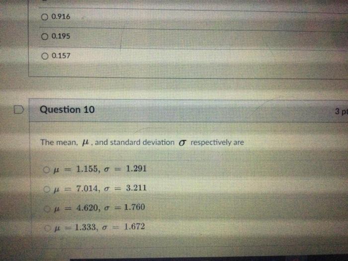 Solved D Question 8 3 pts Use the following information to | Chegg.com