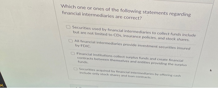 Which Of The Following Statements Is Correct Regarding Common Stock Solved Which one or ones of the following statements | Chegg.com