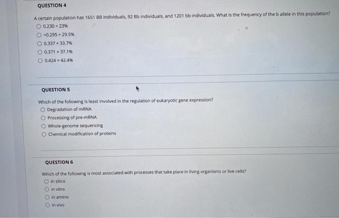 Solved QUESTION 4 A certain population has 1651 BB | Chegg.com