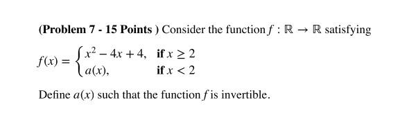 Solved (Problem 2 - 15 Points ) Find the inverse of | Chegg.com
