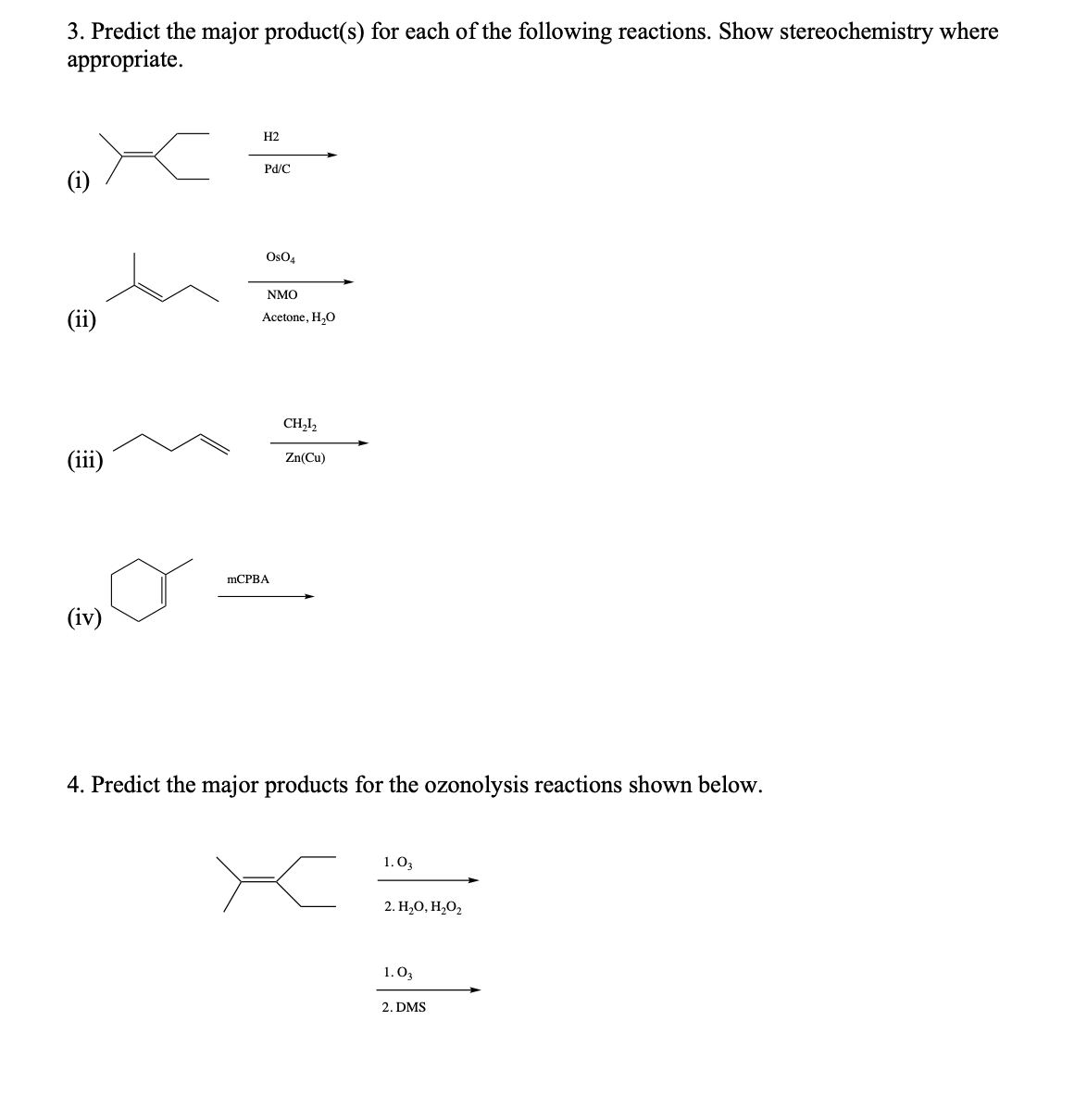 Solved Predict The Major Products ﻿for Each Of The 8997