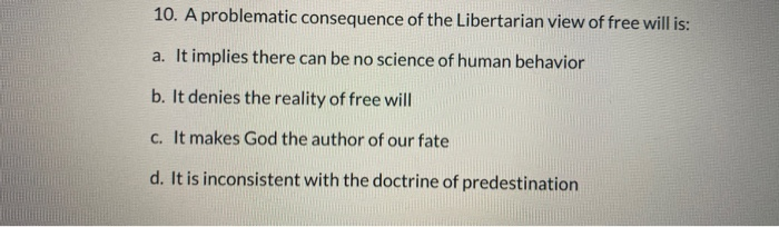 the doctrine of free will