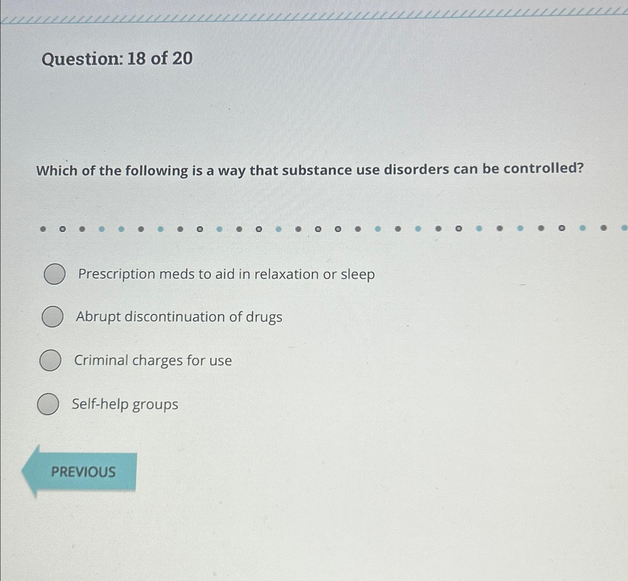 Solved Question: 18 ﻿of 20Which of the following is a way | Chegg.com