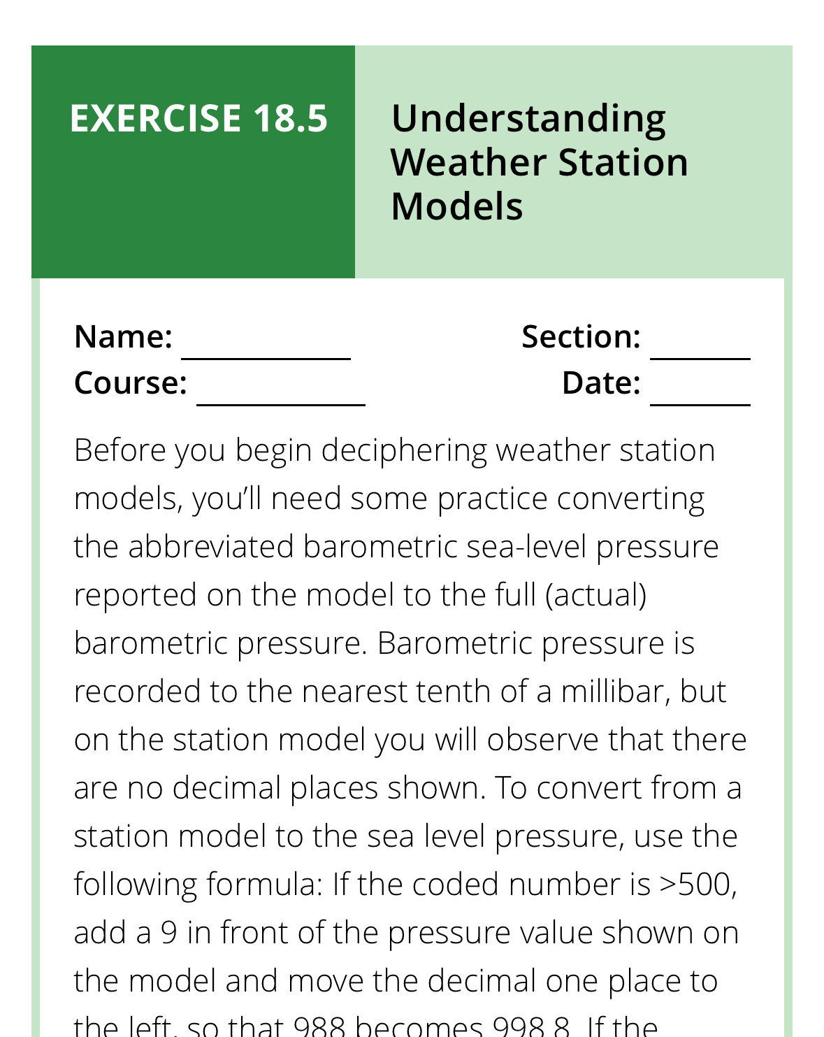 Solved EXERCISE 18.5Understanding Weather Station | Chegg.com