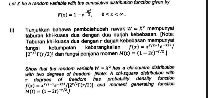 Solved F(x)=1−e−2x2,0≤x