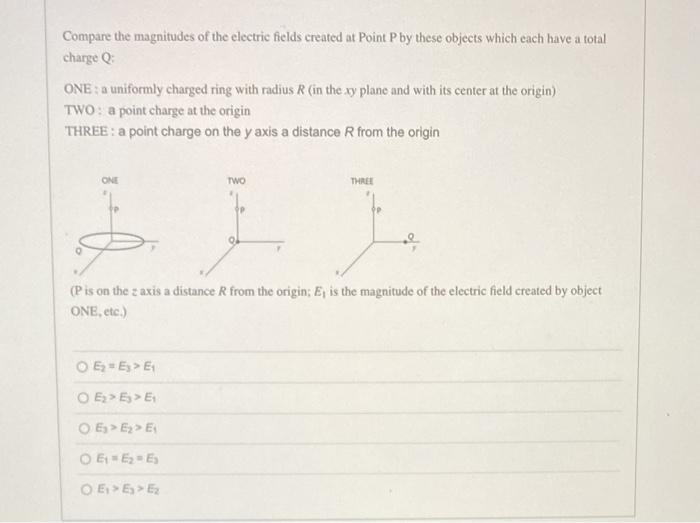 Solved The electric field in a region is given by Ē = ((3 | Chegg.com