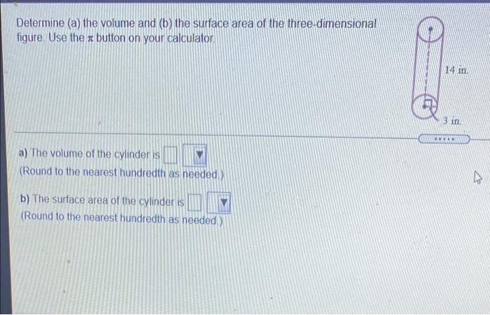 Solved Determine (a) The Volume And (b) The Surface Area Of | Chegg.com