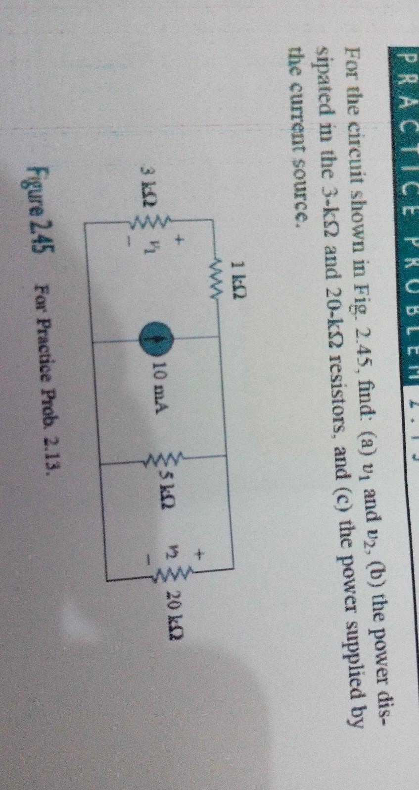 Solved PRACTICE PRUBLEN 1.1 For the circuit shown in Fig. | Chegg.com