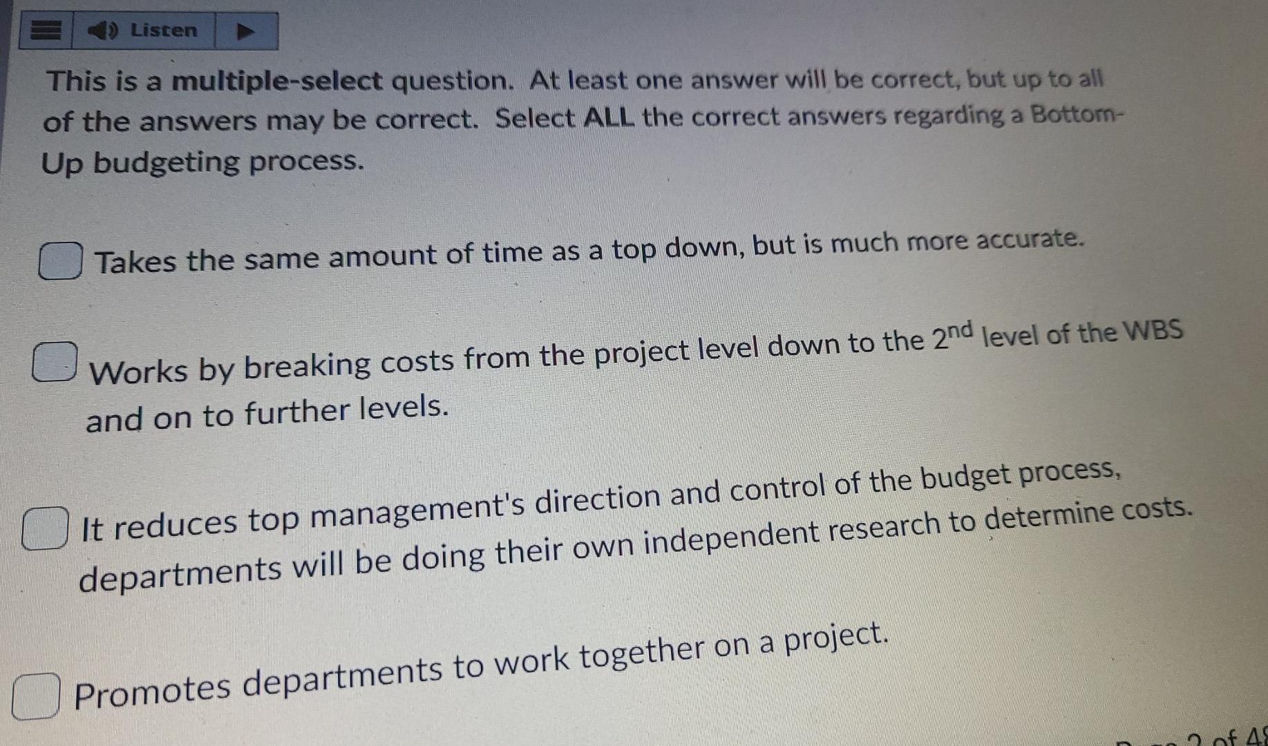 4) Listen This Is A Multiple-select Question. At | Chegg.com