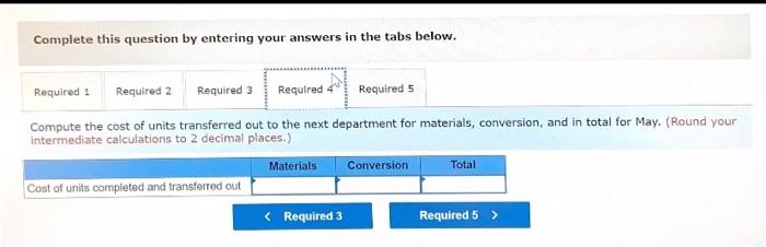 Solved Required: 1. Compute the equivalent units of | Chegg.com