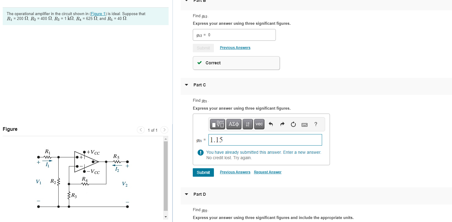 Solved The operational amplifier in the circuit shown in | Chegg.com