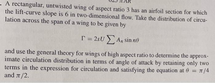 Aspect Ratio Of A Rectangular Wing – QGBR