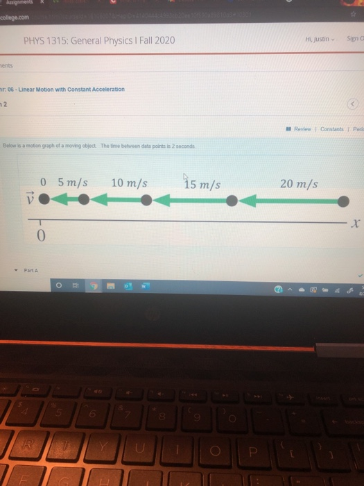 Solved college.com PHYS 1315: General Physics I Fall 2020 Hi | Chegg.com