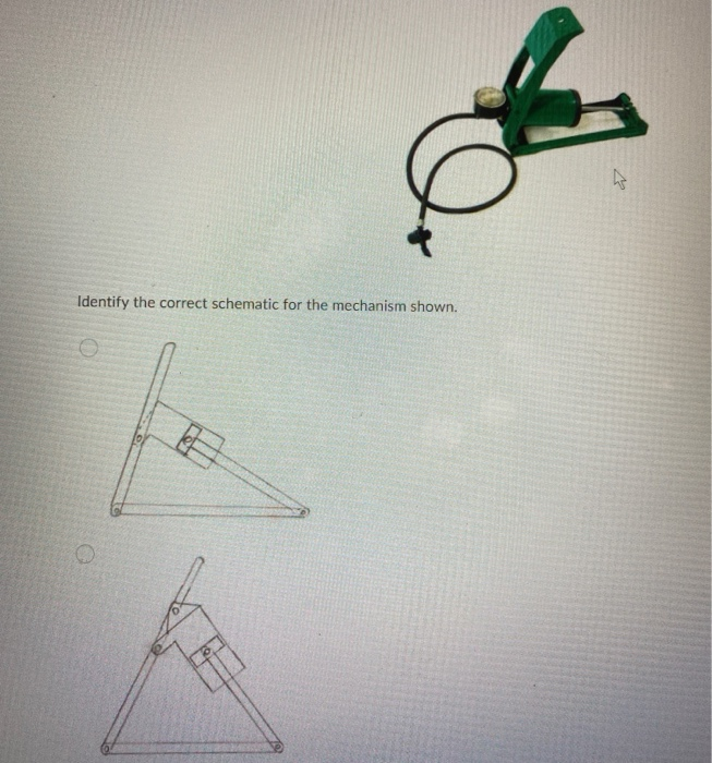 Solved Identify the correct schematic for the mechanism | Chegg.com