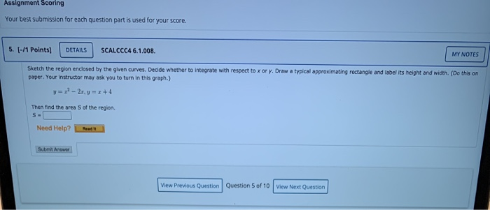 Solved Assignment Scoring Your best submission for each | Chegg.com