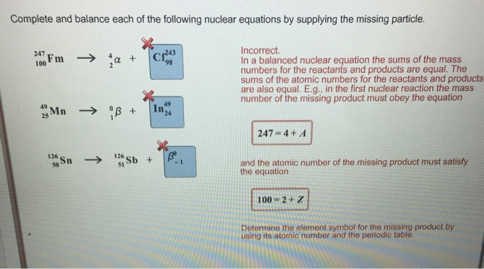 How To Write And Balance Nuclear Reactions