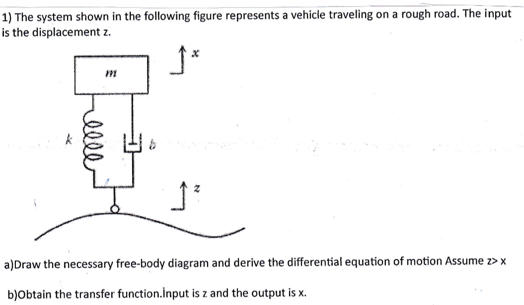 Solved The system shown in the following figure represents a | Chegg.com