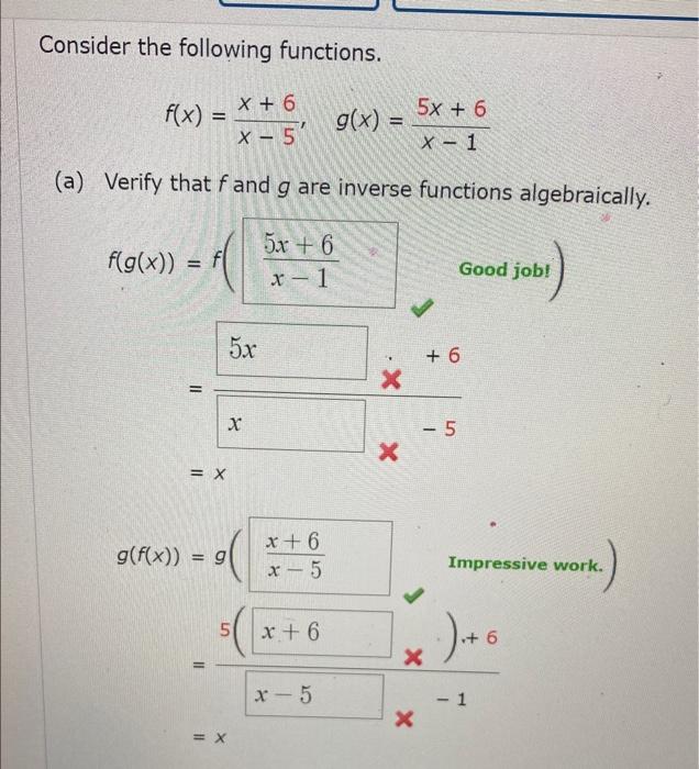 Solved Consider The Following Functions. | Chegg.com