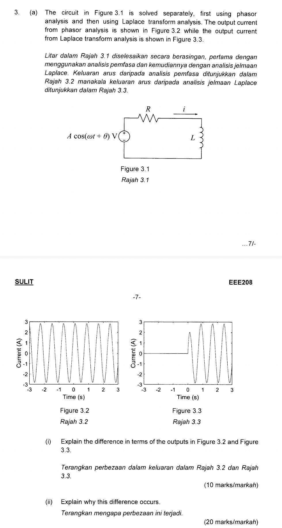 Solved 3. (a) The circuit in Figure 3.1 is solved | Chegg.com