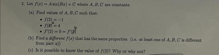 Solved Please answer parts a, b, and c.instead of f(5) and | Chegg.com
