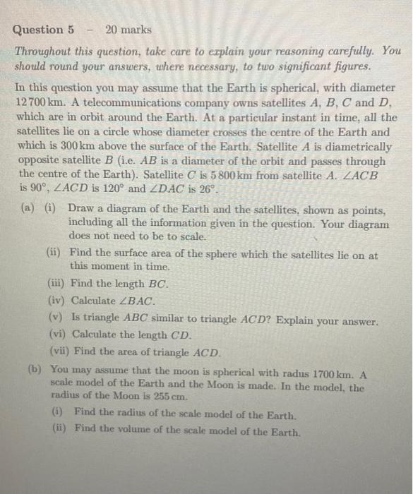 Solved Question 5 - 20 marks Throughout this question, take | Chegg.com