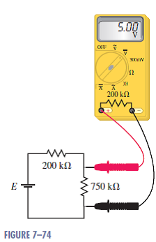 Solved: A voltmeter having a sensitivity S = 20 kΩ/V is used on th ...