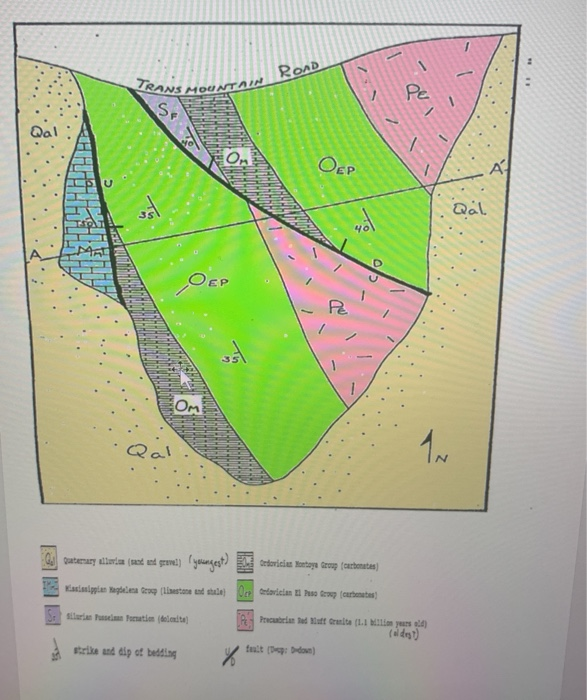 Faults Coloring Solved Find the faults on the map. Use coloring, arrows, | Chegg.com