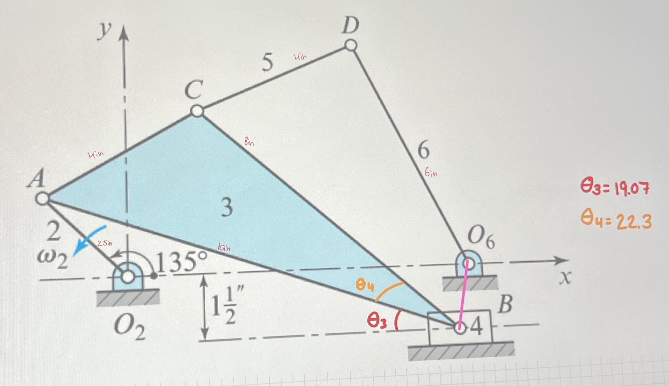 Solved Find the distance of the pink line given the angles | Chegg.com