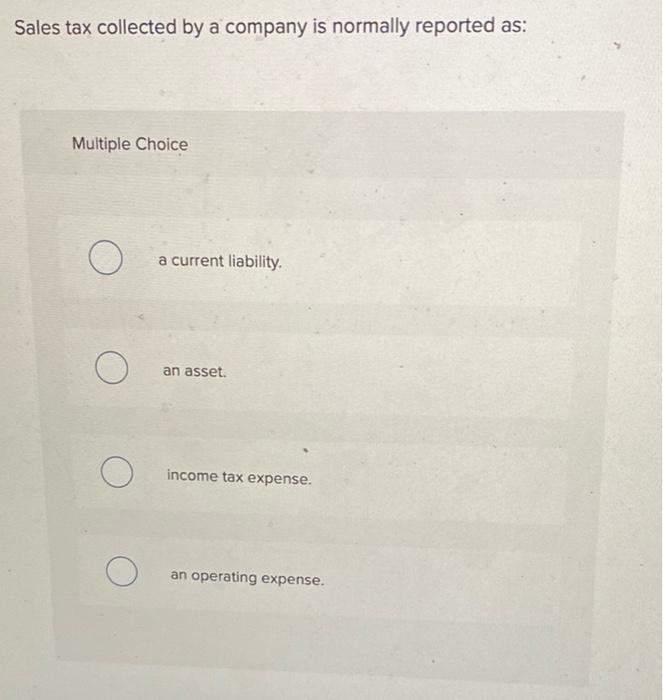 solved-sales-tax-collected-by-a-company-is-normally-reported-chegg