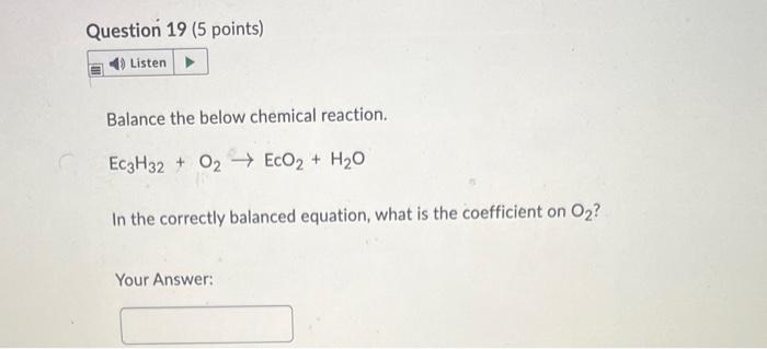balance the chemical reaction h2   o2  h2o