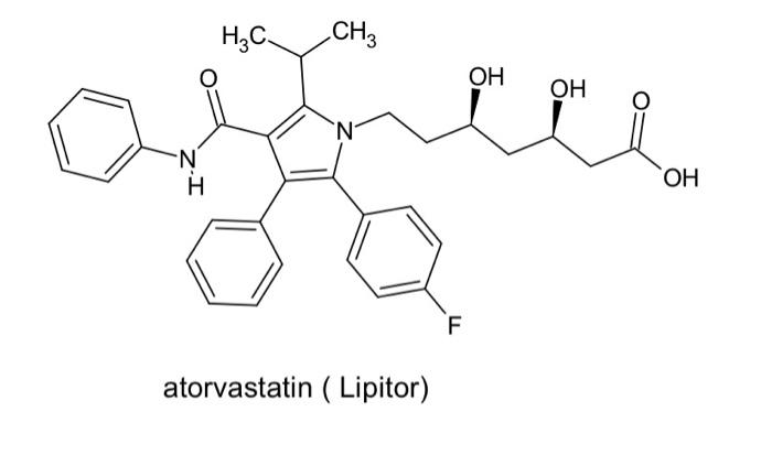 Solved Atorvastatin is a drug used to reduce high blood | Chegg.com