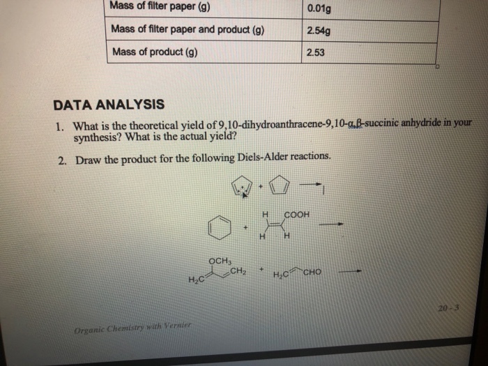 Solved Mass of filter paper (g) 0.019 Mass of filter paper