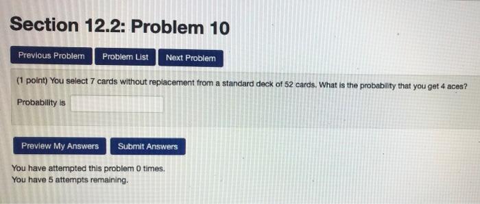 Solved Section 12.2: Problem 10 Previous Problem Problem | Chegg.com