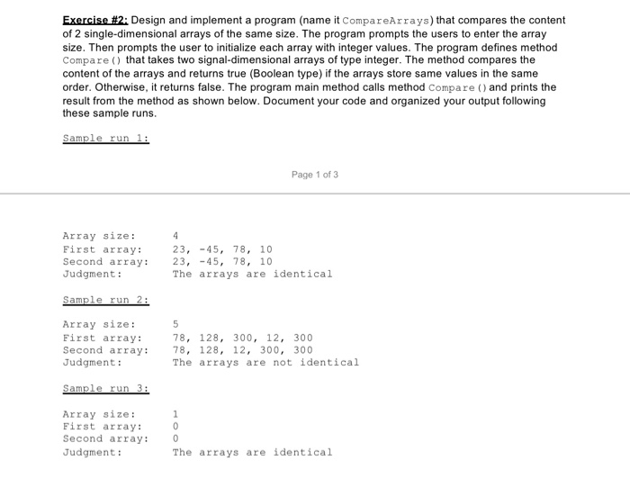 Solved Exercise #2: Design and implement a program (name it | Chegg.com