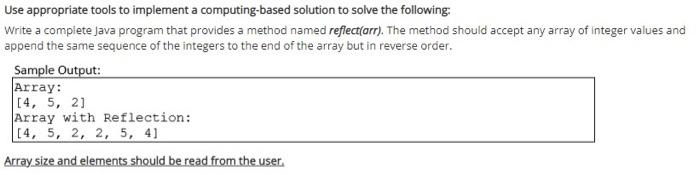 Solved Use appropriate tools to implement a computing-based | Chegg.com