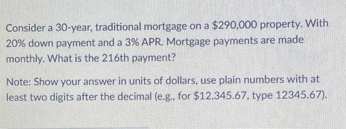 Total Payments On 30 Year Mortgage